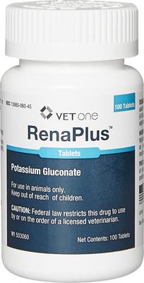 (Potassium Gluconate) Tablets for Dogs & Cats, 468-mg, 1 tablet