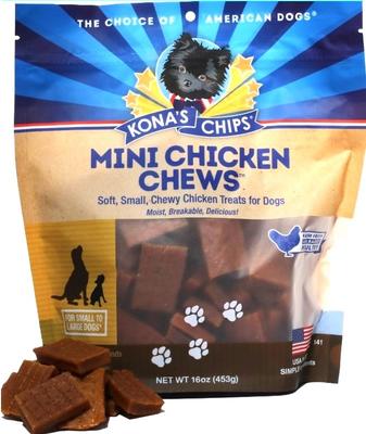 1.5" Mini Chicken Dog Chews Treats, 16-oz bag