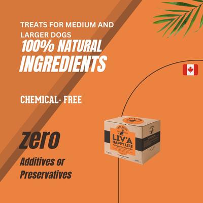 Liv’A Happy Life Pets Agree Liver Flavored Dog Treats, 32-oz bag, Large