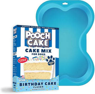 Kit básico de mezcla para pastel de cumpleaños y molde para pastel: Pastel de cumpleaños para perros, caja de 10 oz
