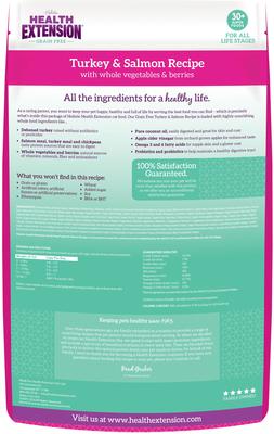 Grain-Free Turkey & Salmon Recipe Dry Cat Food, 4-lb bag