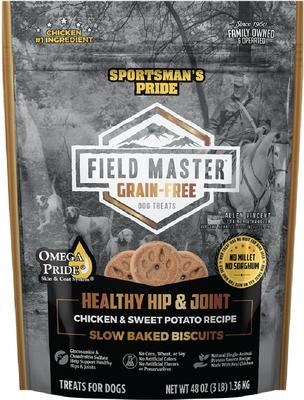 Premios para perros Field Master Healthy Hip & Joint, con pollo y batata, sin cereales, bolsa de 3 lb