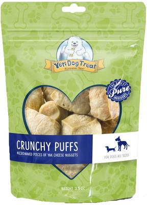 Crunchy Puffs Natural Himalayan Yak Cheese Dog Treats, 3.5-oz bag