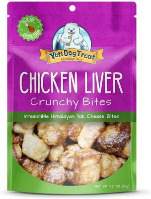 Chicken Liver Crunchy Bites Himalayan Yak Cheese Dog Treats, 4-oz bag