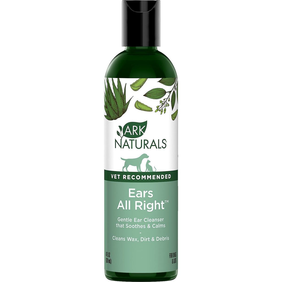 Ears All Right Gentle Cleaning Lotion, Perros y Gatos. 120 ml. - Ark Naturals