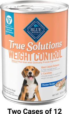 True Solutions Natural Weight Control Chicken Adult Wet Dog Food, 12.5-oz can, case of 3