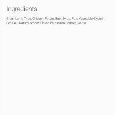 Green Lamb Tripe Formula Grain-Free Dog & Cat Treats, 6-oz, bag