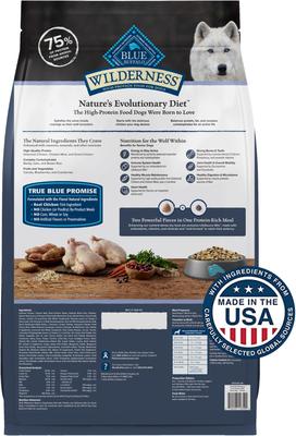 Paquete: Alimento seco para perros mayores Blue Buffalo Wilderness Chicken + Alimento enlatado para perros mayores Turkey & Chicken Grill