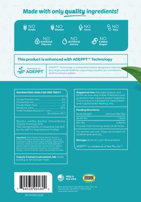 Chicken Flavor Dental Chews for Medium & Large Dogs, over 26 pounds, 10 count