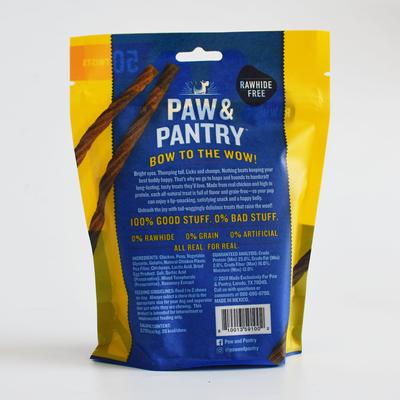 Twists Chicken - Premios sin cereales para perros, 50 unidades