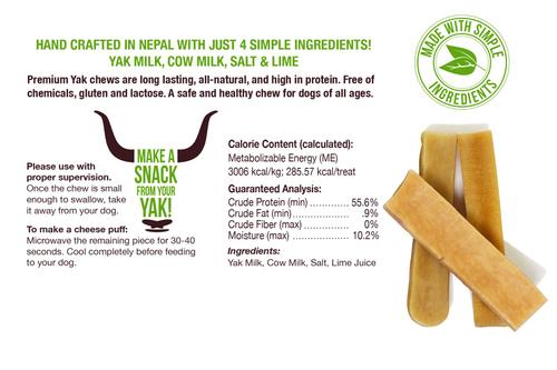 Yak Chew Large Dog Treats, 3 count