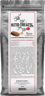 Keto Quail Dog & Cat Treats, 30-oz bag