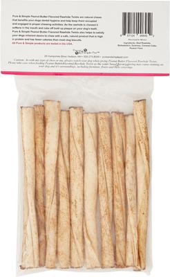 Peanut Butter Flavored Rawhide Twist Dog Treat, 5-in, 10 count