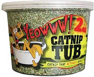 Bundle: Yeowww! Organic Catnip, 2-oz tub + Yeowww! Catnip Yellow Banana Cat Toy