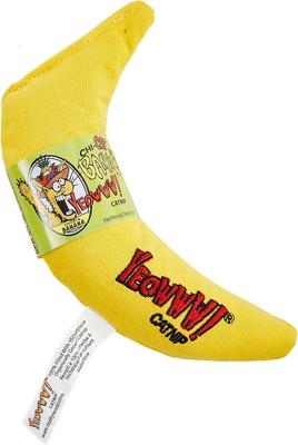 Bundle: Yeowww! Organic Catnip, 2-oz tub + Yeowww! Catnip Yellow Banana Cat Toy