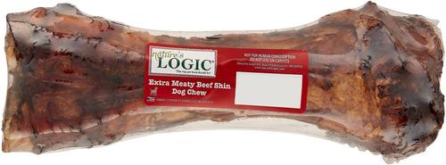 100% Natural Extra Meaty Shin Bone Dog Chew Treat, 1 count