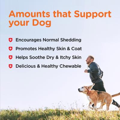 Shed Defense Seafood & Fish Flavored Soft Chews Skin & Coat Supplement for Dogs, 5.3-oz bag