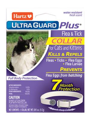 Collar UltraGuard Plus contra pulgas y garrapatas para gatos, 1 collar (suministro para 7 meses)