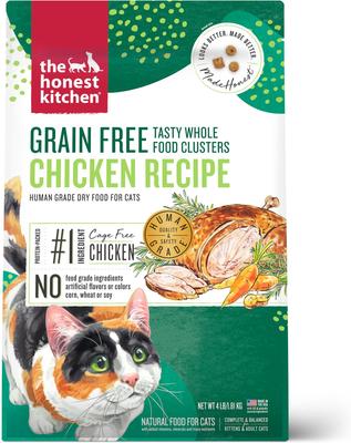 Bundle: The Honest Kitchen Whole Food Clusters Chicken + Whole Food Clusters Turkey & Chicken Dry Cat Food