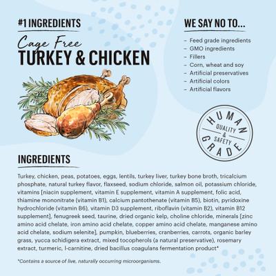 Bundle: The Honest Kitchen Whole Food Clusters Chicken + Whole Food Clusters Turkey & Chicken Dry Cat Food