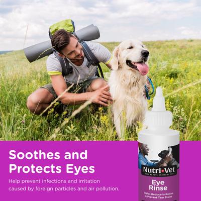 Dog Eye Rinse & Drops for Dogs, 4-fl oz bottle