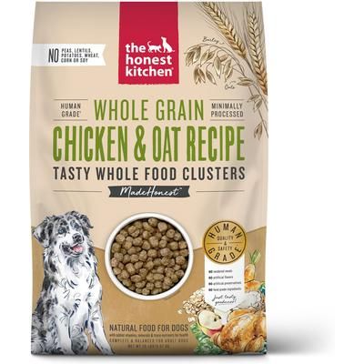 Paquete: Comida deshidratada con pavo integral The Honest Kitchen + Comida para perros con pollo y avena integrales en grupos de alimentos