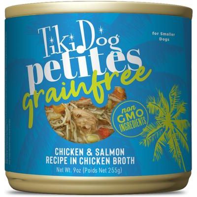 Alimento húmedo para perros Petites Grain-Free Chicken & Beef Liver, lata de 9 oz, caja de 8