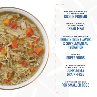 Petites Grain-Free Chicken & Salmon Wet Dog Food, 9-oz can, case of 8