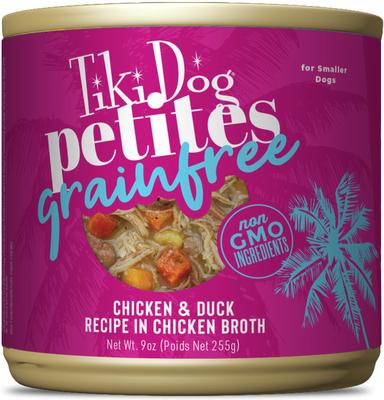 Petites Grain-Free Chicken & Duck Wet Dog Food, 9-oz can, case of 8
