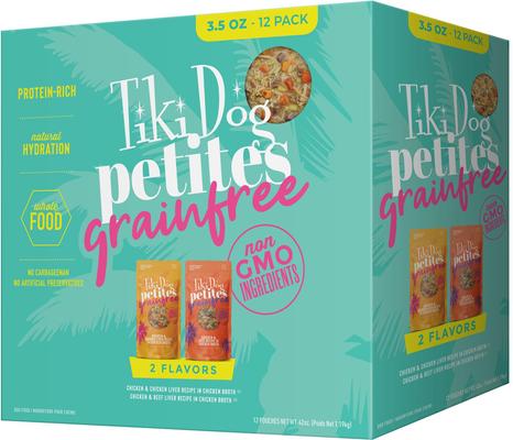 Petites Variety Pack Grain-Free Wet Dog Food, 3.5-oz pouch, case of 12