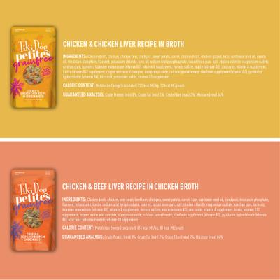 Petites Variety Pack Grain-Free Wet Dog Food, 3.5-oz pouch, case of 12