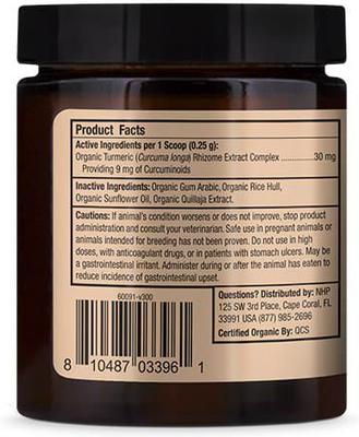 Organic Curcumin Dog & Cat Supplement, 2.64-oz jar