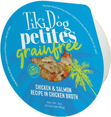 Petites Grain-Free Chicken & Beef Liver Wet Dog Food, 3-oz cup, case of 4