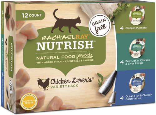 Bundle: Rachael Ray Nutrish Chicken Lovers Variety Pack + Ocean Lovers Variety Pack Wet Cat Food