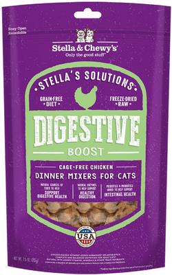 Bundle: Stella & Chewy's Stella's Solutions Digestive Boost Chicken + Duck Duck Goose Dinner Morsels Freeze-Dried Cat Food