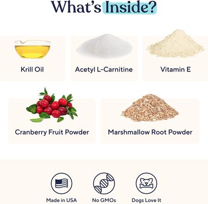 Eye Support Peanut Butter Flavor Supplement for Dogs, 60 count