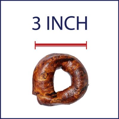 Beefhide 3-inch Donuts Beef Flavored Dog Hard Chews, 12 count