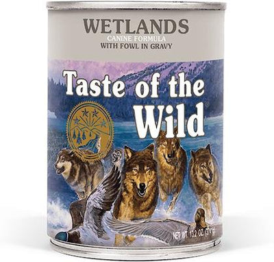 Wetlands Grain-Free Fowl in Gravy Canned Dog Food, 13.2-oz, case of 12