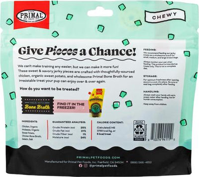 Give Pieces A Chance Chicken with Broth Flavored Jerky Dog Treats, 4-oz bag