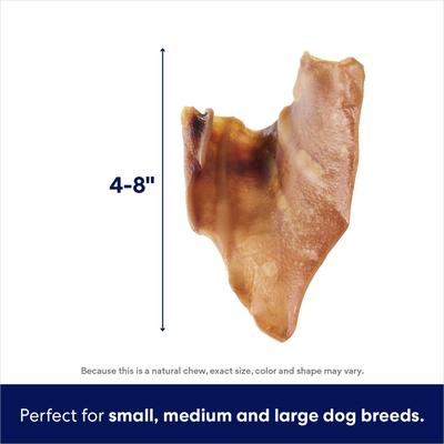 Pig Ear Chews Dog Treats, 20 count