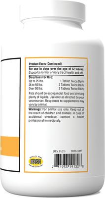 Urinary Tract Chewable Tablets Dog Supplement, 120 count