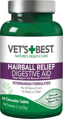 Comprimidos masticables para el control de bolas de pelo en gatos, 60 comprimidos