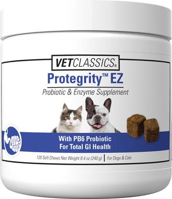 Protegrity EZ Probiotic & Enzyme Soft Chews Dog & Cat Supplement, 120 count