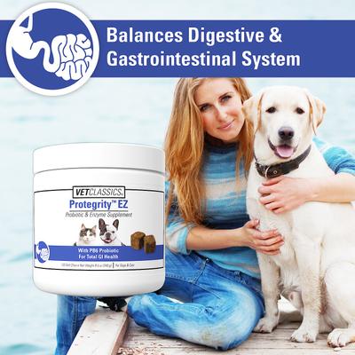 Protegrity EZ Probiotic & Enzyme Soft Chews Dog & Cat Supplement, 120 count