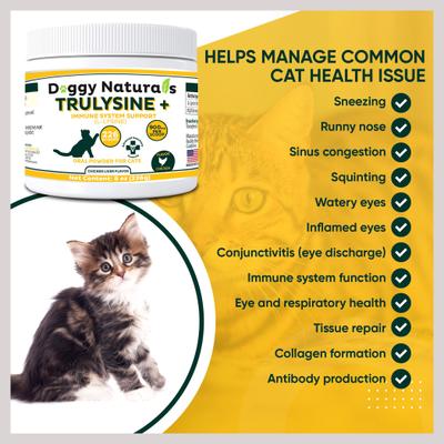 Trulysine & Immune Support Oral Powder Cat Supplement, 8-oz bottle