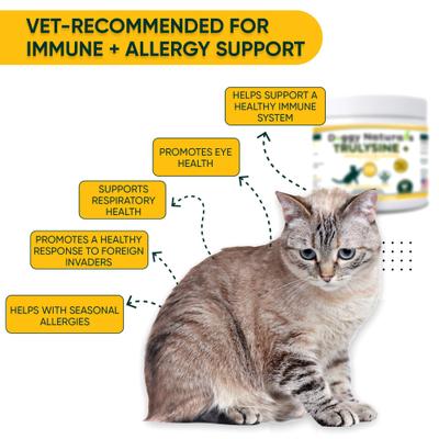 Trulysine & Immune Support Oral Powder Cat Supplement, 8-oz bottle
