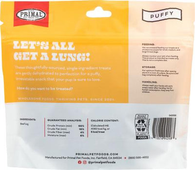 Let's All Get A Lung Beef Flavored Crunchy Dog Treats, 1.5-oz bag