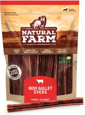 Gullet Sticks Dog Treats, 6-in, 25 count
