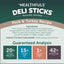 Deli Sticks Pork & Turkey Human-Grade Gluten-Free Soft & Chewy Dog Treats, 10 count bag
