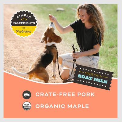 You Maple My Day Pork & Maple with Goat Milk Flavored Crunchy Dog Treats, 2-oz bag